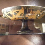 Erotic scenes on ancient Greek cup